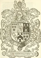 An illustration from Workes of armorie : deuyded into three bookes, entituled, the Concordes of armorie, the Armorie of honor, and of Coates and creastes (1572)