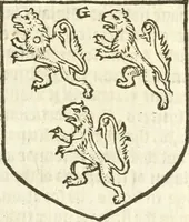An illustration from Workes of armorie : deuyded into three bookes, entituled, the Concordes of armorie, the Armorie of honor, and of Coates and creastes (1572)