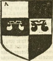 An illustration from Workes of armorie : deuyded into three bookes, entituled, the Concordes of armorie, the Armorie of honor, and of Coates and creastes (1572)