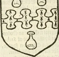 An illustration from Workes of armorie : deuyded into three bookes, entituled, the Concordes of armorie, the Armorie of honor, and of Coates and creastes (1572)