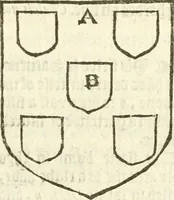 An illustration from Workes of armorie : deuyded into three bookes, entituled, the Concordes of armorie, the Armorie of honor, and of Coates and creastes (1572)