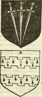 An illustration from Workes of armorie : deuyded into three bookes, entituled, the Concordes of armorie, the Armorie of honor, and of Coates and creastes (1572)