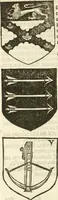 An illustration from Workes of armorie : deuyded into three bookes, entituled, the Concordes of armorie, the Armorie of honor, and of Coates and creastes (1572)