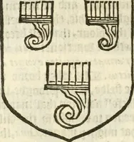 An illustration from Workes of armorie : deuyded into three bookes, entituled, the Concordes of armorie, the Armorie of honor, and of Coates and creastes (1572)