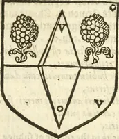 An illustration from Workes of armorie : deuyded into three bookes, entituled, the Concordes of armorie, the Armorie of honor, and of Coates and creastes (1572)