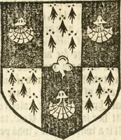 An illustration from Workes of armorie : deuyded into three bookes, entituled, the Concordes of armorie, the Armorie of honor, and of Coates and creastes (1572)