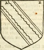 An illustration from Workes of armorie : deuyded into three bookes, entituled, the Concordes of armorie, the Armorie of honor, and of Coates and creastes (1572)