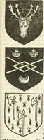 An illustration from Workes of armorie : deuyded into three bookes, entituled, the Concordes of armorie, the Armorie of honor, and of Coates and creastes (1572)