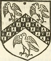 An illustration from Workes of armorie : deuyded into three bookes, entituled, the Concordes of armorie, the Armorie of honor, and of Coates and creastes (1572)