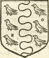 An illustration from Workes of armorie : deuyded into three bookes, entituled, the Concordes of armorie, the Armorie of honor, and of Coates and creastes (1572)