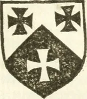 An illustration from Workes of armorie : deuyded into three bookes, entituled, the Concordes of armorie, the Armorie of honor, and of Coates and creastes (1572)
