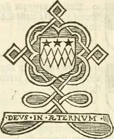 An illustration from Workes of armorie : deuyded into three bookes, entituled, the Concordes of armorie, the Armorie of honor, and of Coates and creastes (1572)
