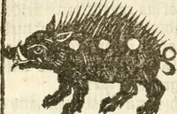 An illustration from Workes of armorie : deuyded into three bookes, entituled, the Concordes of armorie, the Armorie of honor, and of Coates and creastes (1572)