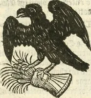An illustration from Workes of armorie : deuyded into three bookes, entituled, the Concordes of armorie, the Armorie of honor, and of Coates and creastes (1572)