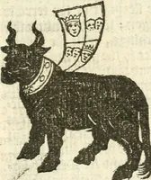 An illustration from Workes of armorie : deuyded into three bookes, entituled, the Concordes of armorie, the Armorie of honor, and of Coates and creastes (1572)