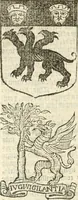An illustration from Workes of armorie : deuyded into three bookes, entituled, the Concordes of armorie, the Armorie of honor, and of Coates and creastes (1572)
