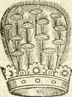 An illustration from Workes of armorie : deuyded into three bookes, entituled, the Concordes of armorie, the Armorie of honor, and of Coates and creastes (1572)
