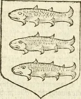 An illustration from Workes of armorie : deuyded into three bookes, entituled, the Concordes of armorie, the Armorie of honor, and of Coates and creastes (1572)