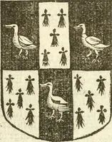 An illustration from Workes of armorie : deuyded into three bookes, entituled, the Concordes of armorie, the Armorie of honor, and of Coates and creastes (1572)