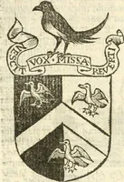 An illustration from Workes of armorie : deuyded into three bookes, entituled, the Concordes of armorie, the Armorie of honor, and of Coates and creastes (1572)