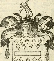 An illustration from Workes of armorie : deuyded into three bookes, entituled, the Concordes of armorie, the Armorie of honor, and of Coates and creastes (1572)
