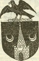 An illustration from Workes of armorie : deuyded into three bookes, entituled, the Concordes of armorie, the Armorie of honor, and of Coates and creastes (1572)