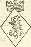 An illustration from Workes of armorie : deuyded into three bookes, entituled, the Concordes of armorie, the Armorie of honor, and of Coates and creastes (1572)