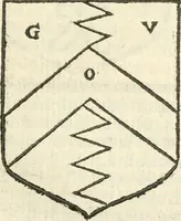 An illustration from Workes of armorie : deuyded into three bookes, entituled, the Concordes of armorie, the Armorie of honor, and of Coates and creastes (1572)