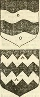 An illustration from Workes of armorie : deuyded into three bookes, entituled, the Concordes of armorie, the Armorie of honor, and of Coates and creastes (1572)