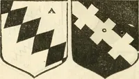An illustration from Workes of armorie : deuyded into three bookes, entituled, the Concordes of armorie, the Armorie of honor, and of Coates and creastes (1572)