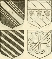 An illustration from Workes of armorie : deuyded into three bookes, entituled, the Concordes of armorie, the Armorie of honor, and of Coates and creastes (1572)