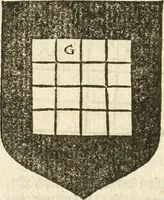 An illustration from Workes of armorie : deuyded into three bookes, entituled, the Concordes of armorie, the Armorie of honor, and of Coates and creastes (1572)