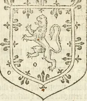 An illustration from Workes of armorie : deuyded into three bookes, entituled, the Concordes of armorie, the Armorie of honor, and of Coates and creastes (1572)