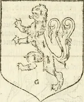 An illustration from Workes of armorie : deuyded into three bookes, entituled, the Concordes of armorie, the Armorie of honor, and of Coates and creastes (1572)