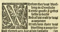 An illustration from The workes of Geffray Chaucer : newlye printed, wyth dyuers workes whych were neuer in print before : as in the table more playnly doth appere (1542)
