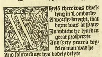 An illustration from The workes of Geffray Chaucer : newlye printed, wyth dyuers workes whych were neuer in print before : as in the table more playnly doth appere (1542)