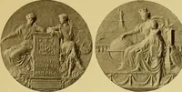 An illustration from The work of Emil Fuchs; illustrating some of his representative paintings, sculpture, medals and studies. Issued on the occasion of an exhibition of his works under the auspices of Messrs. Cartier, February 7th to March 5th,1921. New York city (1921)