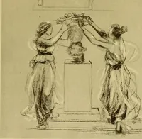 An illustration from The work of Emil Fuchs; illustrating some of his representative paintings, sculpture, medals and studies. Issued on the occasion of an exhibition of his works under the auspices of Messrs. Cartier, February 7th to March 5th,1921. New York city (1921)