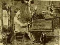 An illustration from The work of Emil Fuchs; illustrating some of his representative paintings, sculpture, medals and studies. Issued on the occasion of an exhibition of his works under the auspices of Messrs. Cartier, February 7th to March 5th,1921. New York city (1921)