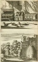 An illustration from The works of the highly experienced and famous chymist, John Rudolph Glauber : containing, great variety of choice secrets in medicine and alchymy in the working of metallick mines, and the separation of metals : also, various cheap and easie ways of making salt-petre, and improving of barren-land, and the fruits of the earth : together with many other things very profitable for all the lovers of art and industry (1689)