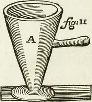 An illustration from The works of the highly experienced and famous chymist, John Rudolph Glauber : containing, great variety of choice secrets in medicine and alchymy in the working of metallick mines, and the separation of metals : also, various cheap and easie ways of making salt-petre, and improving of barren-land, and the fruits of the earth : together with many other things very profitable for all the lovers of art and industry (1689)