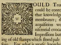 An illustration from The works of the learned Sr Thomas Brown, Kt. ... : Containing I. Enquiries into vulgar and common errors. II. Religio medici : with annotations and observations upon it. III. Hydriotaphia; or, Urn-burial : together with The garden of Cyrus. IV. Certain miscellany tracts. With alphabetical tables (1686)