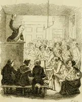 An illustration from A world of wonders, or, Divers developments, showing the thorough triumph of animal magnetism in New England : illustrated by the power of prevision in Mrs. Matilda Fox, and the point of the pencil by D.C. Johnston (1838)