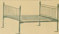 An illustration from Woven wire mattresses, spring beds & cots : catalogue, January 1885. (1885)