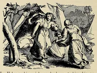 An illustration from Wowapi wakan ptecedan oyakapi kin. Bible history in the Sioux Indian language (1897)