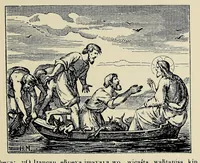 An illustration from Wowapi wakan ptecedan oyakapi kin. Bible history in the Sioux Indian language (1897)