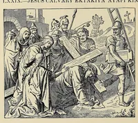 An illustration from Wowapi wakan ptecedan oyakapi kin. Bible history in the Sioux Indian language (1897)
