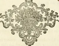 An illustration from Writing and drawing made easy, amusing and instructive : containing the whole alphabet in all the characters now us'd, both in printing and penmanship : each illustrated by emblematic devices and moral copies : calculated for the user of schools and curiously engraved by the best hands ... (1750)