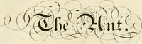 An illustration from Writing and drawing made easy, amusing and instructive : containing the whole alphabet in all the characters now us'd, both in printing and penmanship : each illustrated by emblematic devices and moral copies : calculated for the user of schools and curiously engraved by the best hands ... (1750)
