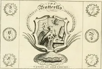 Picture 5 of 48 from Writing and drawing made easy, amusing and instructive : containing the whole alphabet in all the characters now us'd, both in printing and penmanship : each illustrated by emblematic devices and moral copies : calculated for the user of schools and curiously engraved by the best hands ... (1750), leaf 19